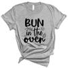Bun in The Oven Pregnancy Shirt Unisex 3X-Large Grey view 1