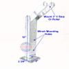 Sturdy Built Boat Trailer Galvanized Winch Mount with Roller Bracket 3 inch Wide view 2