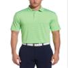 PGA Tour Men's Short Sleeve Single Feeder Stripe Polo Shirt, Jasmine Green, X-Large view 1