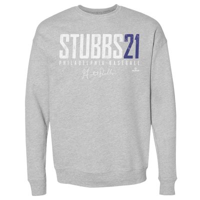 500 LEVEL Garrett Stubbs Sweatshirt (Crew Sweatshirt, XX-Large, Heather Gray) - Garrett Stubbs Philadelphia Elite WHT