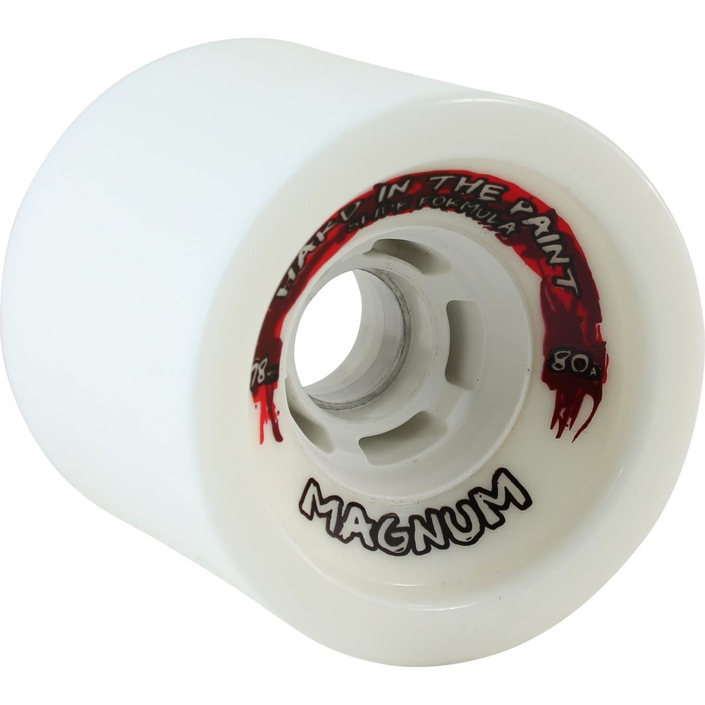 Venom Hard in The Paint Magnum 78mm 80a White Longboard Wheels (Set of 4)