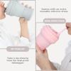 HANARA Collapsible Cup with Reusable Straw  18 Oz (550 Ml), Portable Travel Mug, BPA-Free, Leak-Proof, Microwave & Dishwasher Safe, Multi-Purpose for Hot & Cold Drinks  Gray view 3