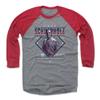 500 LEVEL John Schuerholz 3/4 Sleeve T-Shirt (Baseball Tee, XXX-Large, Red/Heather Gray) - John Schuerholz Atlanta Diamond Name WHT view 1