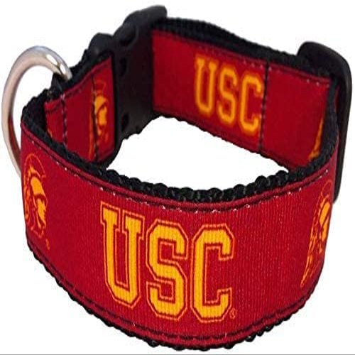 College Dog Collar (Large, USC)