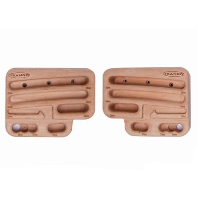 TRANGO Rock Prodigy Hangboard - Finger Training Board for Rock Climbing, Build Finger Strength, Home Training Board, Natural
