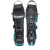 SCARPA Women's 4-Quattro SL 100 Flex Freeride Alpine Touring Ski Boots with GripWalk for Backcountry and Downhill Skiing - Black/Lagoon - 26.5 view 4