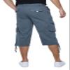 X RAY Men's Belted Long Cargo Shorts for Men, Below Knee Length Mens Cargo Shorts, 3/4 Pants (Big and Tall Shorts for Men) Steel 33 view 2