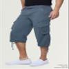 X RAY Men's Belted Long Cargo Shorts for Men, Below Knee Length Mens Cargo Shorts, 3/4 Pants (Big and Tall Shorts for Men) Steel 33 view 3