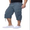 X RAY Men's Belted Long Cargo Shorts for Men, Below Knee Length Mens Cargo Shorts, 3/4 Pants (Big and Tall Shorts for Men) Steel 33 view 4