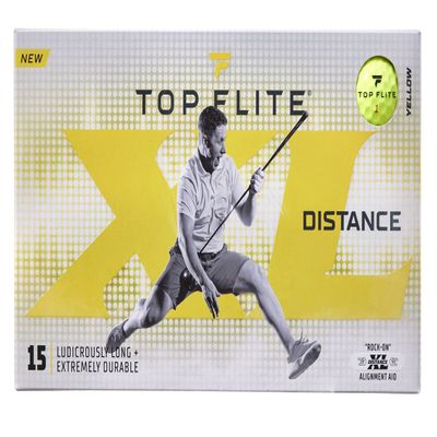 2022 XL Distance Golf Balls Yellow - 15 Pack 2022 Distance Feel Spin Durability Pure Power