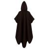 tuduoms Halloween Costumes for Adult Medieval Hooded Monk Cloak Renaissance Priest Robe Friar Cosplay Costume Goth Clothes Coffee view 2