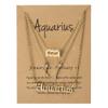 3Pcs 12 Constellation Zodiac Sign Layered Choker Necklaces Old English Letter Astrology Horoscope with Message Card for Women Birthday Friendship Jewelry-Aquarius view 1