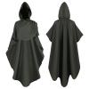 tuduoms Men Hooded Robe Cloak Knight Fancy Cool Cosplay Costume Friar Medieval Hooded Monk Renaissance Priest Robe Costume Gray view 2