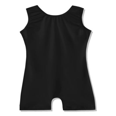 EQSJIU Kids Gymnastics Leotards For Girls With Shorts Black Pure Tumbling Outfits For Girls Primary School Class 7-8 Years