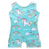 EQSJIU Leotards For Girls Gymnastics With Shorts Aqua Unicorn Rainbow Cloud Ice Cream Lollipop Diamond Shiny Sparkle Toddler Gymnastics Leotards 2t 3t 2-3t view 1