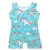 EQSJIU Leotards For Girls Gymnastics With Shorts Aqua Unicorn Rainbow Cloud Ice Cream Lollipop Diamond Shiny Sparkle Toddler Gymnastics Leotards 2t 3t 2-3t view 2