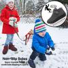 Ablanczoom Boys Girls Winter Snow Boots - Comfortable Warm Fur Lined Toddler Boot Outdoor Waterproof Slip On Walking Ankle Booties For Little Kid view 3