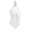 tuduoms Men Hooded Robe Cloak Knight Fancy Cool Cosplay Costume Friar Medieval Hooded Monk Renaissance Priest Robe Costume White view 1