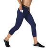 3 Pack Men's Compression Pants 3/4 Workout Dry-fit Baselayers Underwear Sport Tights Running Athletic Leggings Capris view 2