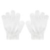 DOOVID Kids Knit Gloves Full Fingers Winter Gloves for Little Boys Girls Stretchy Warm Magic Gloves Age 5-11 White One Size view 2