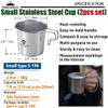 CAMPINGMOON 7oz Mug Cup Stackable 304 Stainless Steel Small Little Camping Beer 210ml S-190 (2pc set) view 2