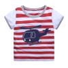 Toddler Kids Girls Boys Car Cartoon 3D Prints Loose Tops Soft Short Sleeve T Shirt Tee Youth Medium T (Red-`, 3-4 Years) view 1
