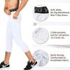 3 Pack Men's Compression Pants 3/4 Workout Dry-fit Baselayers Underwear Sport Tights Running Athletic Leggings Capris view 3