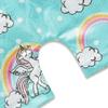 EQSJIU Girls Gymnastics Outfit Leotards 9-10 Years With Shorts Rainbow Unicorn Aqua White Cloud Shiny Sparkle Leotards Girls For Gymnastics view 4