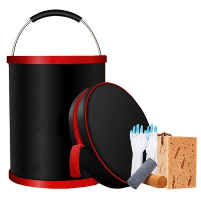 Collapsible Buckets, Camping Water Storage Container, Portable Folding Bucket Wash Basin for Travelling Camping Hiking Fishing Boating Gardening, Easy Storage (Size : 9L)
