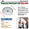 camping moon 304 Stainless Steel Plate Lid for Sierra Cup 12cm S-SG (2pcs Set) view 2
