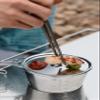 camping moon 304 Stainless Steel Plate Lid for Sierra Cup 12cm S-SG (2pcs Set) view 4