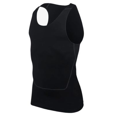 Huimingda Men Tank Tops Quick Dry Rash Guard Sleeveless Muscle T-Shirt for Gym Fitness Jogging Workout Swim Black 3X-Large