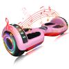 SIMATE Hoverboard, Bluetooth All Terrain Hover Boards with LED Lights and APP Control, Gifts for Kids Adults Girls Boys, for All Ages view 1