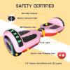 SIMATE Hoverboard, Bluetooth All Terrain Hover Boards with LED Lights and APP Control, Gifts for Kids Adults Girls Boys, for All Ages view 3