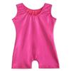 Children Gymnastics Leotard With Shorts Rose Red Shiny Sparkle Pure Biketards For Girls Gymnastics 8-9 Years view 2