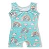 EQSJIU Girls Gymnastics Leotards With Shorts Rainbow Unicorn Aqua White Cloud Shiny Sparkle Leotard For Girls Gymnastics 4t 5t 4-5t Dance Class view 2