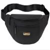 Fanny Packs for Men Women, Fashion Waterproof Waist Packs for Travel Walking Running Cycling Black view 1