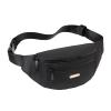 Fanny Packs for Men Women, Fashion Waterproof Waist Packs for Travel Walking Running Cycling Black view 2