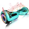SIMATE Hoverboard, Bluetooth All Terrain Hover Boards with LED Lights and APP Control, Gifts for Kids Adults Girls Boys, for All Ages view 1