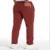 FASKUNOIE Men'Sherpa Fleece Pants Casual Cotton Heavy Winter Warm Loose Golf Running Active Sweatpants Orange Red view 2