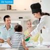 Chef Hat, 2PCS Adult Premium Adjustable Elastic Baker Kitchen Cooking Chef Cap Black view 3
