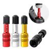 Sanmum Bike Front Fork Valve Adapter Aluminum Alloy Bicycle Air Fork Inflatable Valve Adaptor for Standard Pump or Air Compressor (Silver) view 2