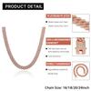 13mm Cuban Link Chain For Men Women Iced Out Chain Miami Cuban Necklace Bling Diamond Chains Hip Hop Jewelry Rose Gold 18inch view 3