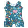 EQSJIU Green Children Gymnastics Leotard With Shorts White Red Pink Yellow Flower Shiny Sparkle Biketards For Girls Gymnastics 8-9 Years view 2