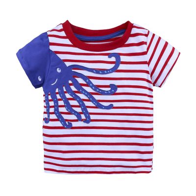 Toddler Kids Girls Boys Car Cartoon 3D Prints Loose Tops Soft Short Sleeve T Shirt Tee Boy Quick (0-Red, 18-24 Months)