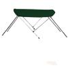 STOPBYUS 7.6 oz Green 2 Bow Round Tube Boat Bimini TOP Sunshade Compatible for AQUAQUICK ME-430 All Years view 1