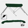 STOPBYUS 7.6 oz Green 2 Bow Round Tube Boat Bimini TOP Sunshade Compatible for AQUAQUICK ME-430 All Years view 2