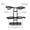 10L0L Universal Golf Cart Rear Seat Bag Holder Rack for EZGO Yamaha Club Car Carts, with Rear Safety Grab Bar view 3