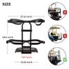 10L0L Universal Golf Cart Rear Seat Bag Holder Rack for EZGO Yamaha Club Car Carts, with Rear Safety Grab Bar view 4