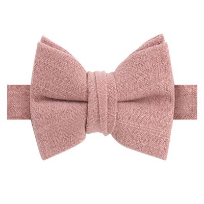 Spring Notion Boys' Linen Blend Bow Tie, Desert Coral Small